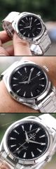 (VSF) Swiss Replica Omega Seamaster 150m Aqua Terra Master Stainless Steel Black Face Watch 41mm (3)_th.jpg